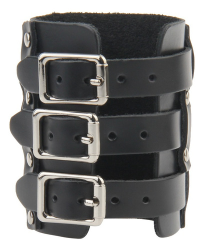 Pulsera Ancha De Cuero Pu Accesorios De Moda Unisex