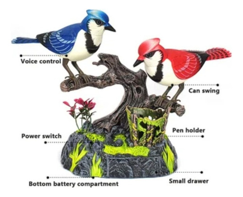 Pajaritos Que Cantan , Decorativos Con Sensor De Sonido.