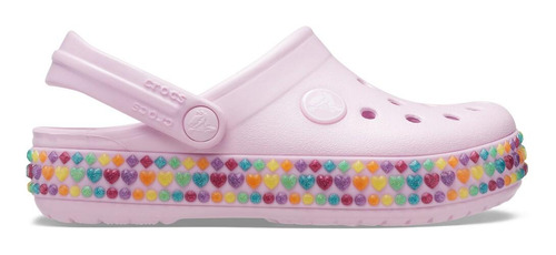 Sandália Crocs Crocband Gem Band Infantil Ballerina Pink