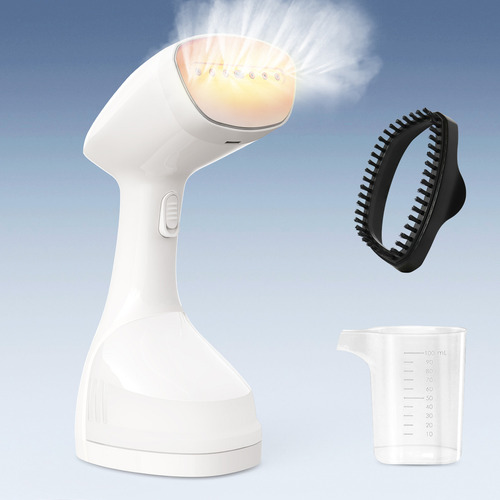 Passadeira a Vapor Portátil com 1500W, Vaporizador Vertical para Roupas, Cabo de 1,5m, Tanque de 250ml, Temperatura do Vapor de 100 a 160°C, Higienizador de Alta Eficiência