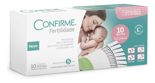 Confirme Teste De Fertilidade Feminina C/ 10 Tiras Reagentes