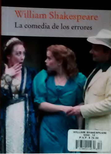 La Comedia De Los Errores William Shakespeare 