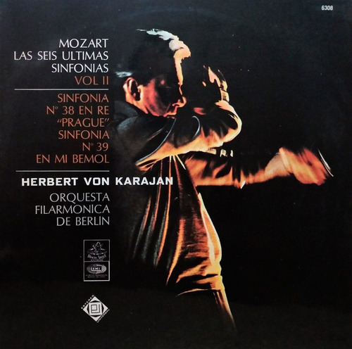 Hebert Von Karajan - Mozart Las 6 Sinfonías Vol 2 Lp 