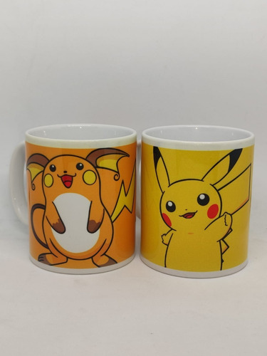 Imagen 2 de 2 de Tazas Pokémon Pack 2 Unidades Pikachu Raichu