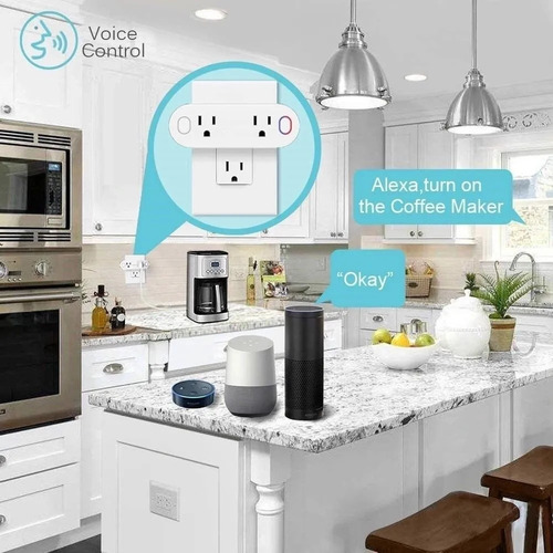 2 En 1 Enchufe Toma Corriente Inteligente Smart Plug Wifi