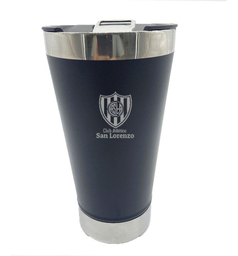 Vaso Termico Negro Con Destapador San Lorenzo