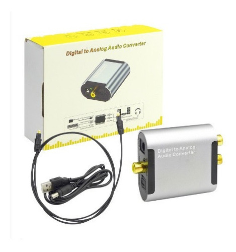 Convertidor De Audio Digital A Analogo Con Cable Optico