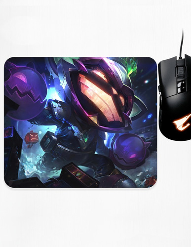 Mouse Pad Xs Ziggs Subjefe Lol Wild Rift Splash Art 