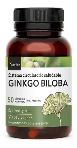 Ginkgo Biloba Natier Sin Tacc X 50 Caps