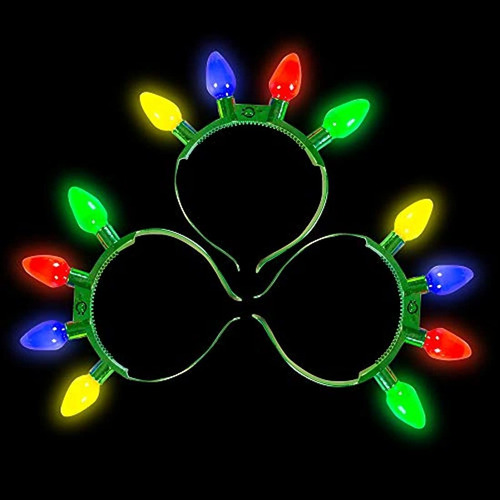 Imagen 6 de 7 de Paquete De 3 Bombillas De Luz Intermitente De Navidad