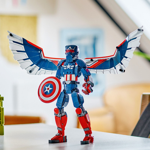 Lego Marvel Figura De Construir: Capitán América 76296