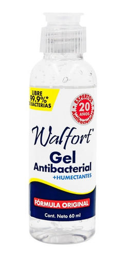 Gel Antibacterial Desinfectante Walfort 60 Ml -5 Pz