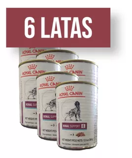 6 Latas Renal Support E Royal Canin 385g