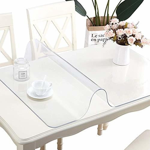 Plastic Vinyl Clear Table Protector For Dining Room Table Re