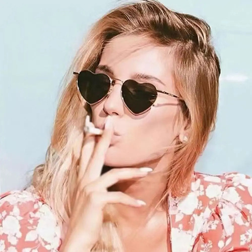 25 Lentes de corazón Gafas De Sol En Forma De Corazón Colores Varios Unisex Terminado Espejo Estilo Retro Tipo Vintage Retro