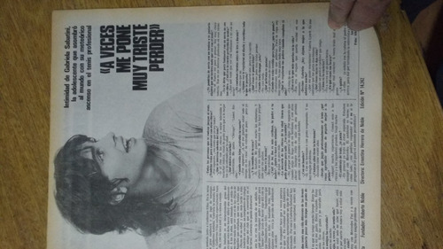 Revista Clarin N° 14242 Gabriela Sabatini Intimidad Año 1985