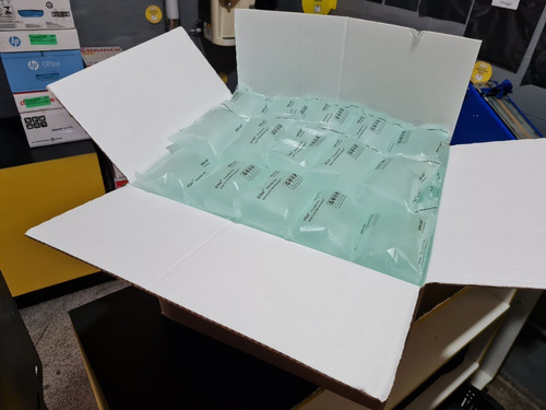 Imagem 1 de 3 de 100 Almofadas De Ar Para Embalagem 20x10cm - Cheia - Pronta