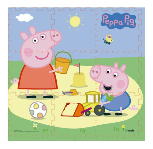   Alfombra Puzzle De Goma Eva Peppa Pig - Ewanna