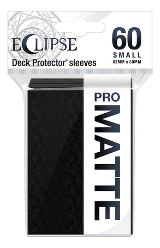 Micas Ultra Pro Eclipse Negra Para Cartas De Yugioh Con 60 Matte