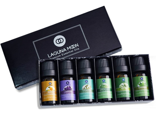 Lagunamoon Juego De 6 Aceites Esenciales De Aromaterapia