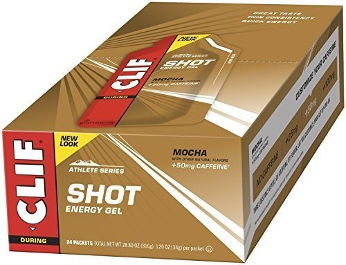 Clif Shot - Energy Gel - Mocha - Con Cafeina Paquete De 1,2 