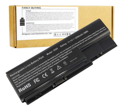 Nueva 6 Cell 5200 Mah Bateria Para Computadora Portatil Gate