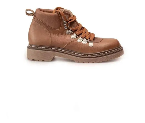 Botas De Cuero Heyas Loreal18 Ajuste En Cordones Para Mujer