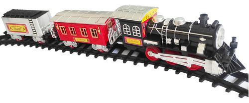 Trenzinho Elétrico 17 Pcs Trem Grande Train Ferrorama Jhx