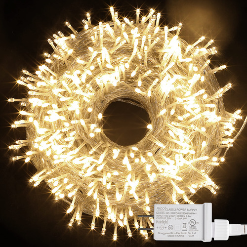 Luz Led Cadena Navidad Pie Modo Enchufe Impermeabl Mini Para