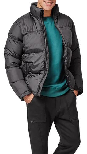 Campera Hombre Puffer Inflable Impermeable Cuello Bolsillos