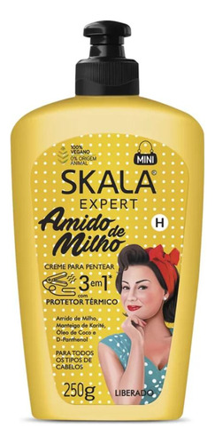 Creme Pentear Amido De Milho Com Protetor Término Skala 250g