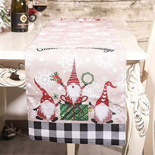 Caminos De Mesa De Gnomos Navideños De Cuadros De B