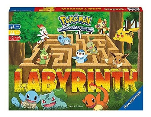 Juego De Mesa Familiar Ravensburger Pokémon Labyrinth Para N