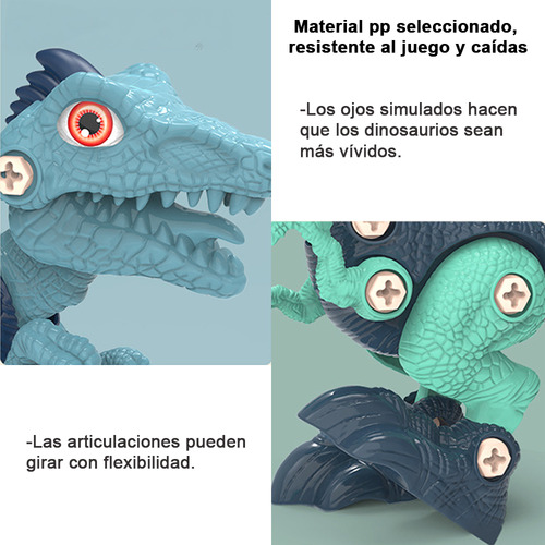 CM-TOP Juguetes De Dinosaurios Para Niños Diy Con Taladro Electrico