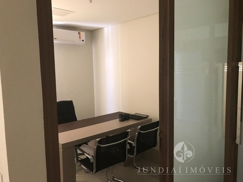Imagem 5 de 14 de Vendo Linda Sala Comercial, Mobiliada, No Edifício Campos Elisios Office, À Rua Barão De Teffé, Jardim Ana Maria, Local Nobre Em Jundiaí Com 80,45 M² De A/u, 02 Wcs, Copa, 01 Vaga, - Sa00014 - 345811