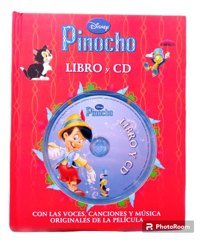 Libro Y Cd. Pinocho, Bella Y Bestia, Bella Durmiente. Disney