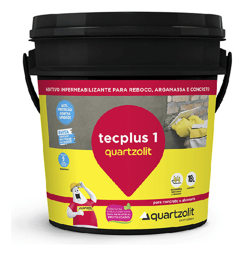 Tecplus 1 Impermeabilizante De Concreto E Argamassas - Quart