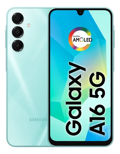 comprar Teléfono celular Samsung Galaxy A16 5g, 256 GB + 8 GB de RAM, cámara de hasta 50 MP, pantalla 6.7, NFC, Ip54, batería verde claro de 5000 mAh