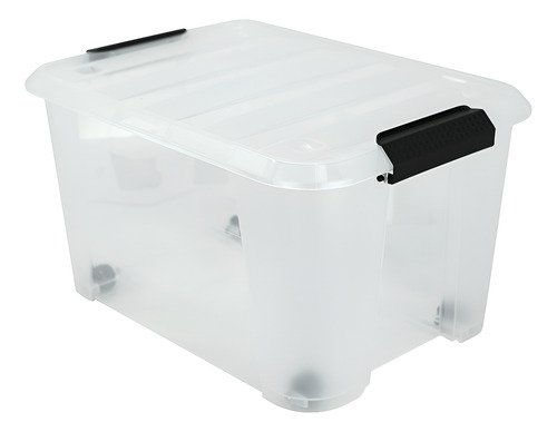 Caja Organizadora Hw Home Con Ruedas Y Clips 15l - Tg51111 Multicolor