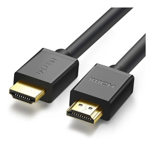 Cable HDMI Ugreen Male 2.0 con resolución de hasta 4 k/60 Hz, 2 m, negro