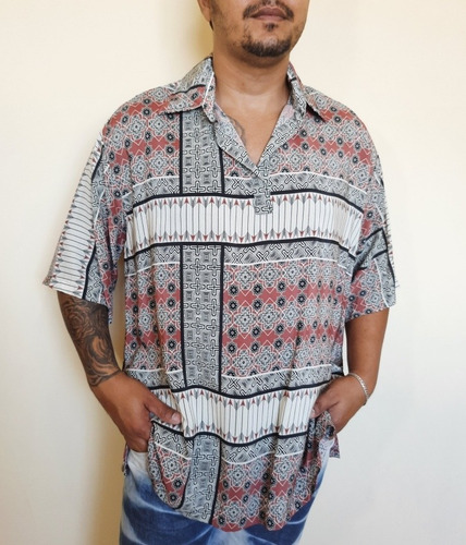 Imagem 2 de 6 de Blusa Bata Masculina Tecido Paulus