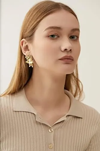 Povik Anillos De Circonita Cúbica Con Corazón De Oro Para Mu