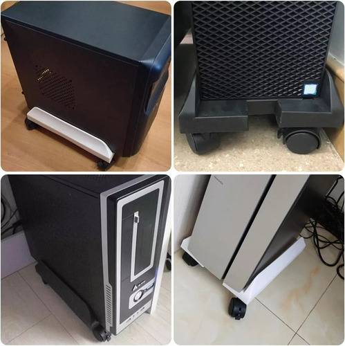 Soporte De Cpu Soporte De Torre De Computadora Móvil Blanco