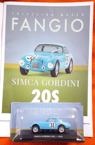 Auto De Colección Simca Gordini 20 S De Fangio 