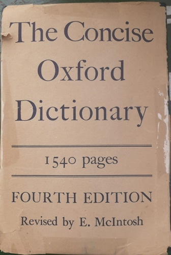 The Concise Oxford Dictionary 