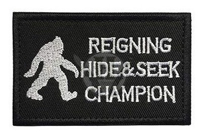 Parche Bordado Reigning Hide & Seek Champion - Made In Usa