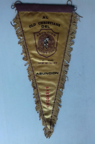 Antiguo Banderín Asuncion Rugby Club 1977 38x17 Unico Dueño