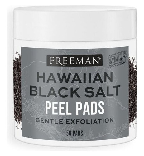 Almohadillas Faciales Exfoliantes Con Sal Negra Hawaiian 