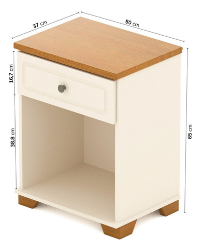 Mesa De Cabeceira 1 Gaveta E Nicho Ananda Cabecasa Ga