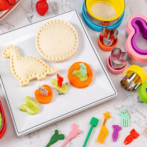 U Chef Set De 22 Moldes Y Cortadores De Sándwich Para Niños